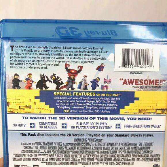 The Lego Movie 3D Blu Ray - Picture 5 of 5